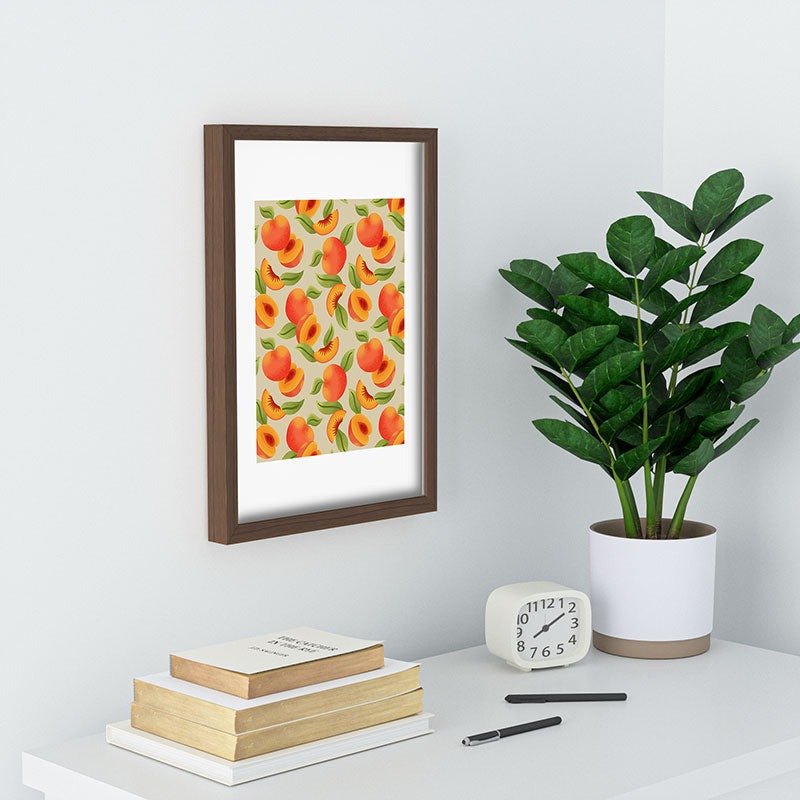 Jessica Molina Peach Pattern Recessed Framing Rectangle