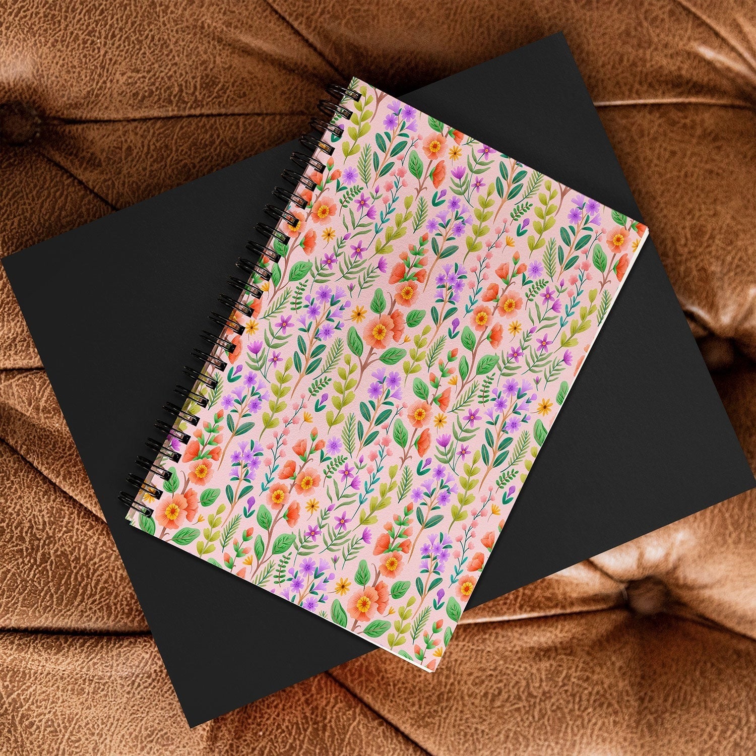 Pimlada Phuapradit Ditsy Spring Floral Spiral Notebook