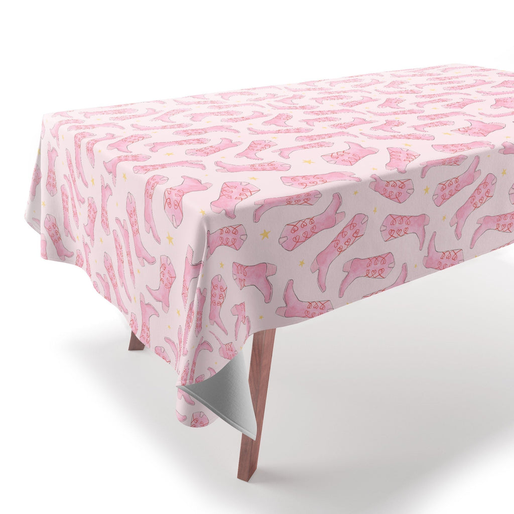 Love_Ryming Stars and Boots Tablecloth