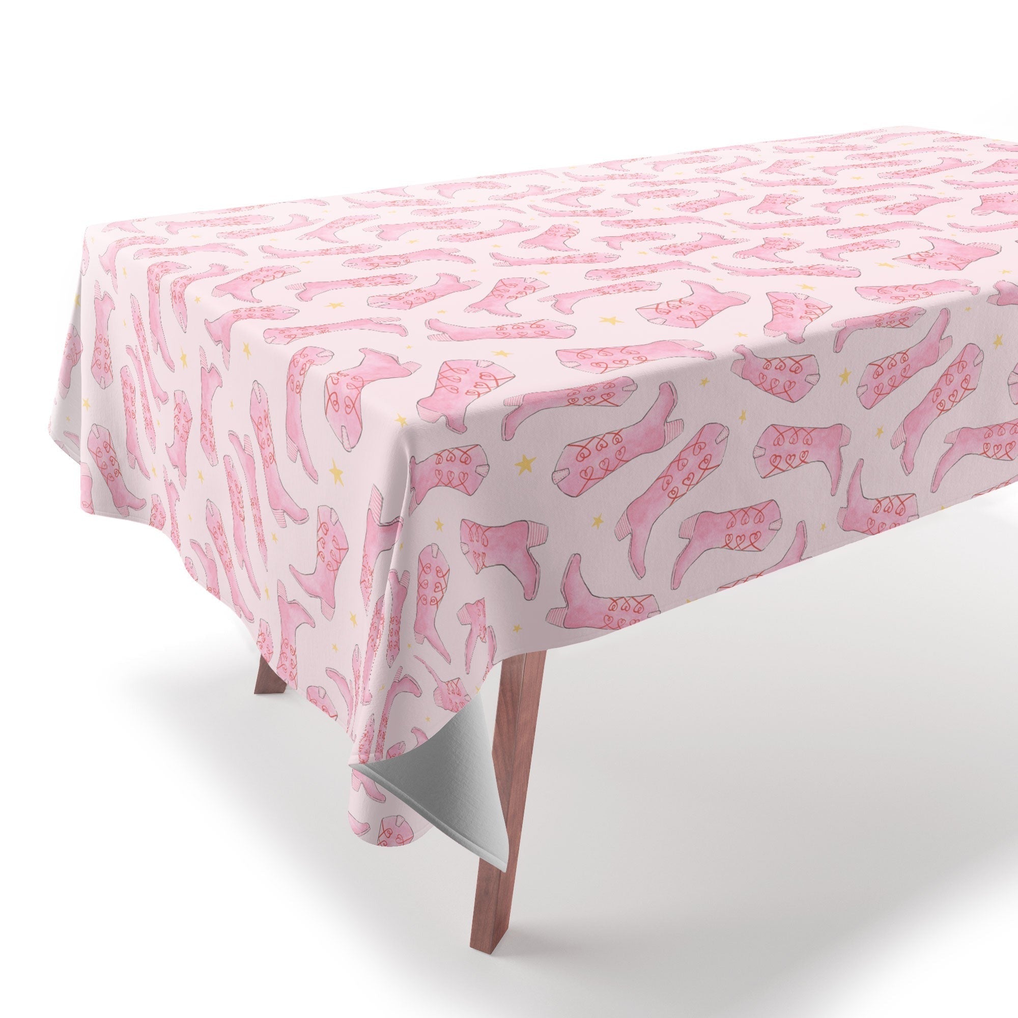 Love_Ryming Stars and Boots Tablecloth