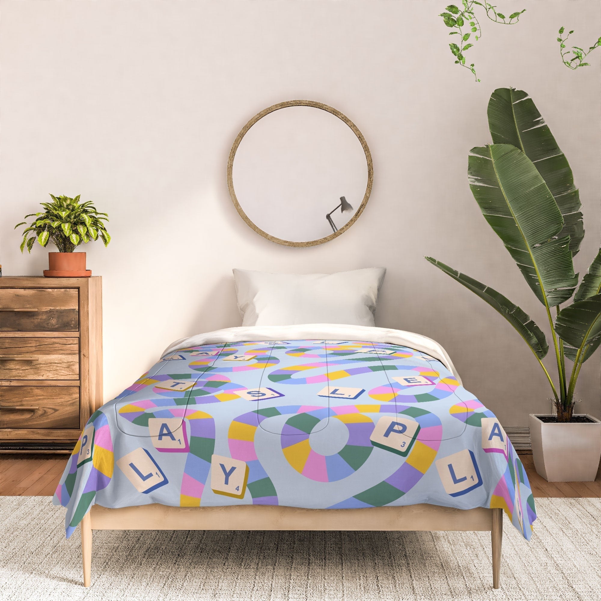 Design by Spark Scrabble Board Game Night Comforter