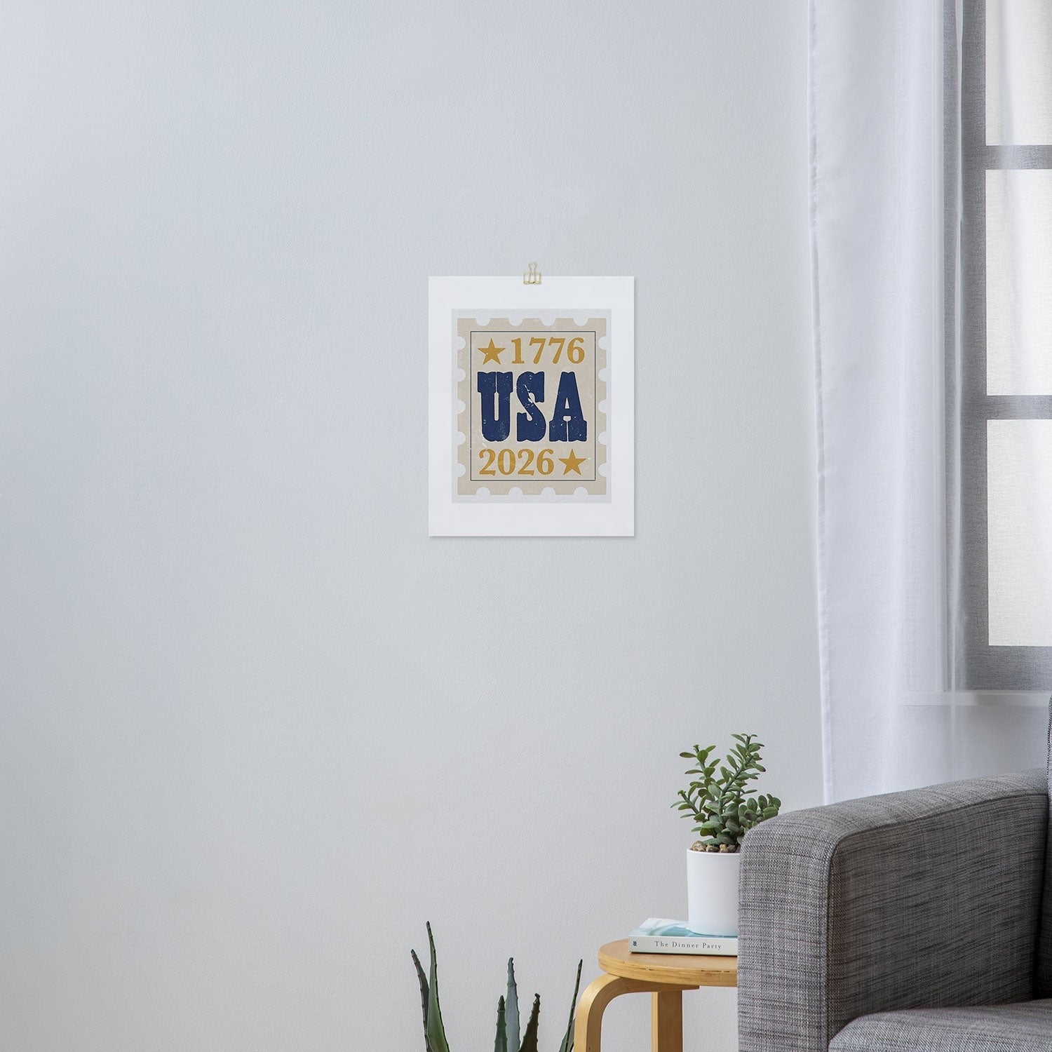 DENY Designs USA Stamp Art Print