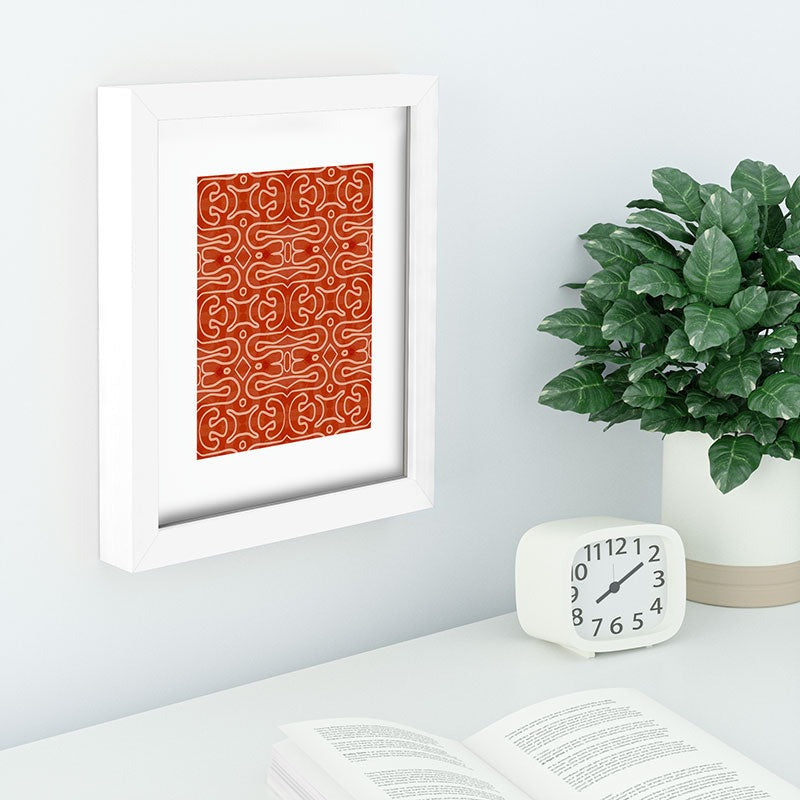 Mirimo Venexiana Burnt Orange Recessed Framing Rectangle