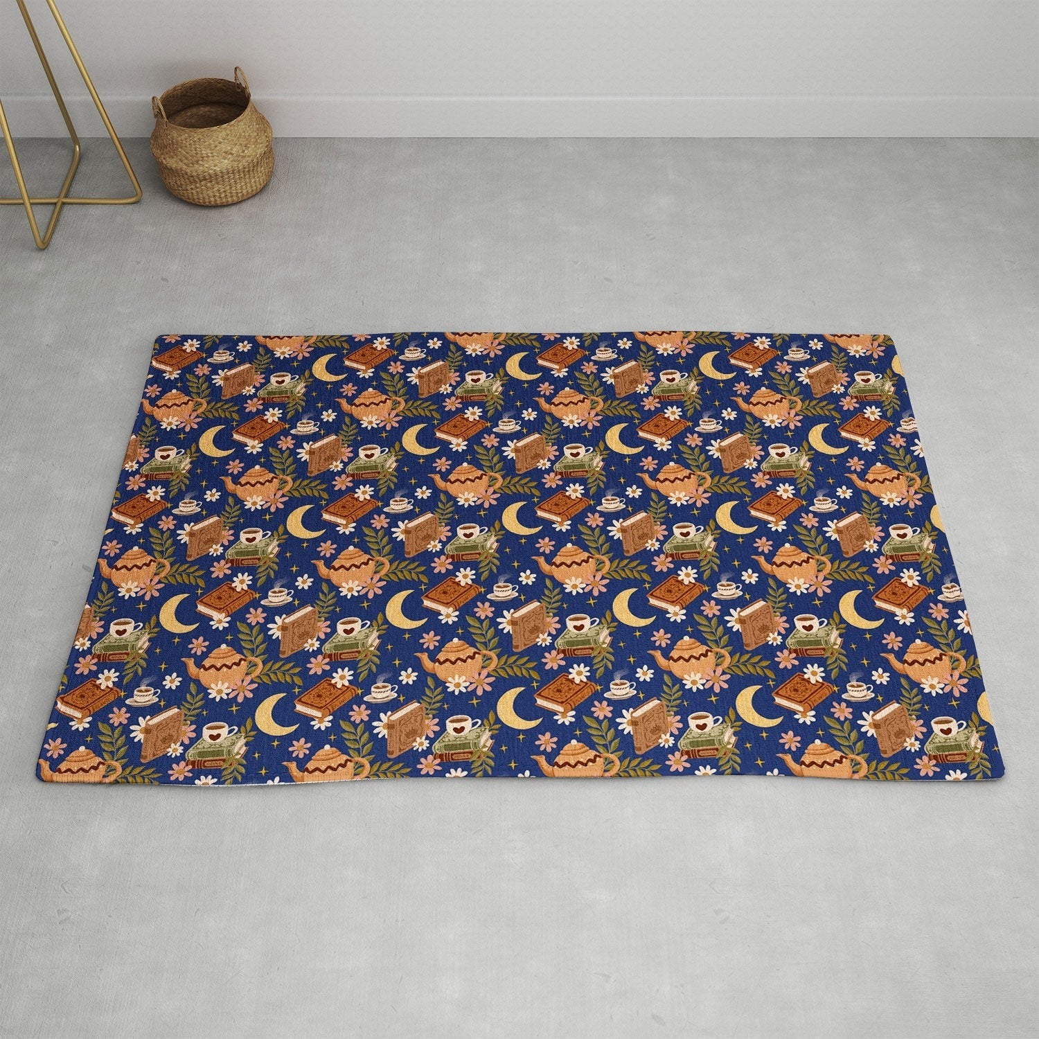 Avenie Moonlit Reading Nook II Area Rug