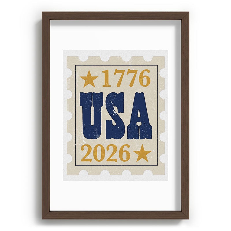 DENY Designs USA Stamp Recessed Framing Rectangle