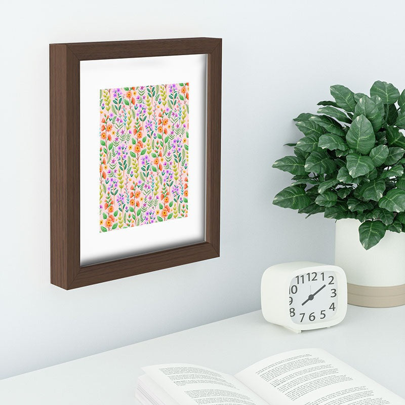 Pimlada Phuapradit Ditsy Spring Floral Recessed Framing Rectangle