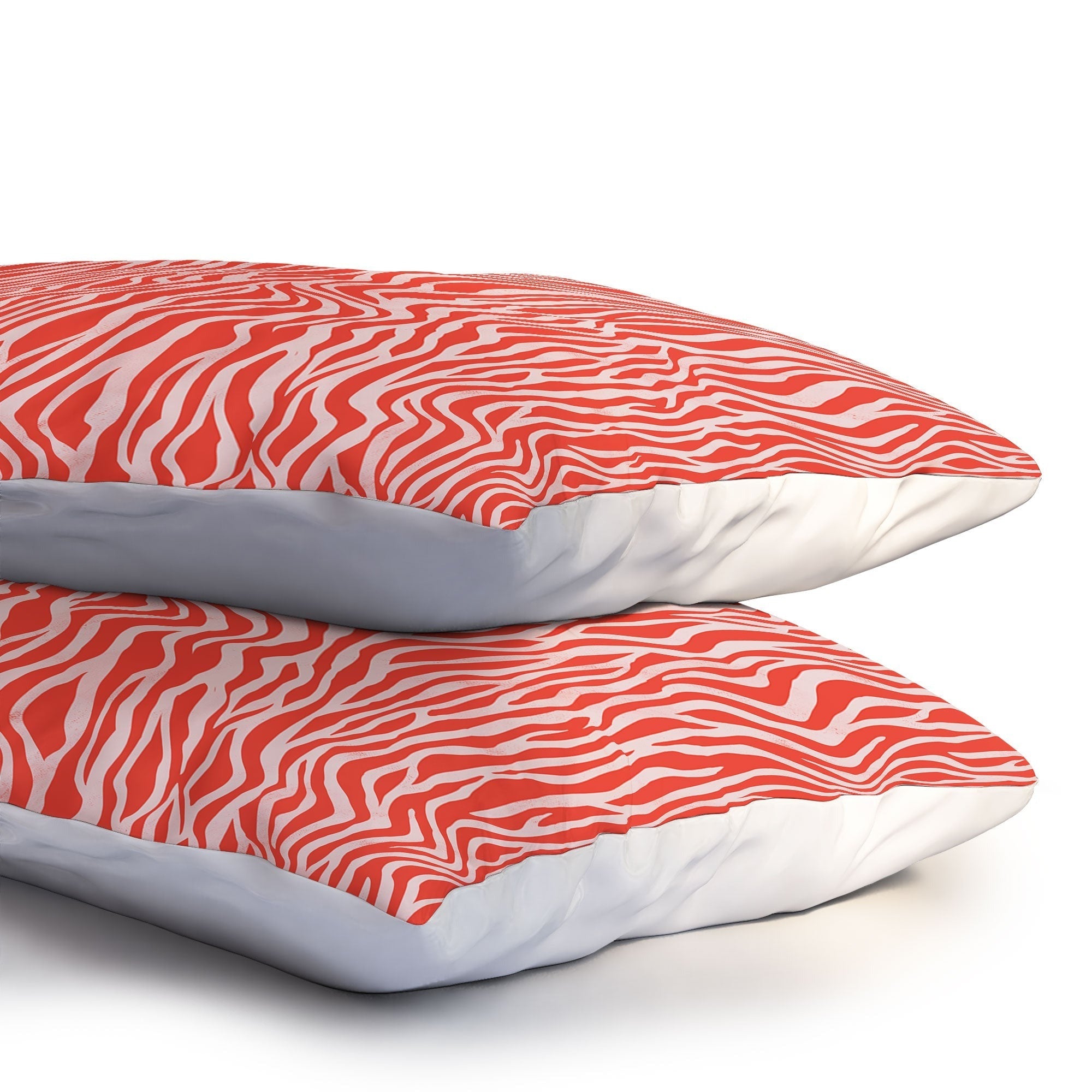 Avenie BR Red Zebra Stripe Pillow Shams