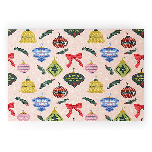 Design by Spark Love Human Made Christmas Ornaments Welcome Mat