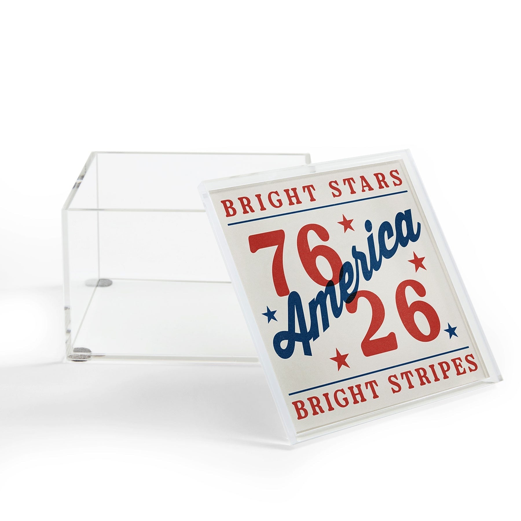 DENY Designs Bright Stars Bright Stripes Acrylic Box