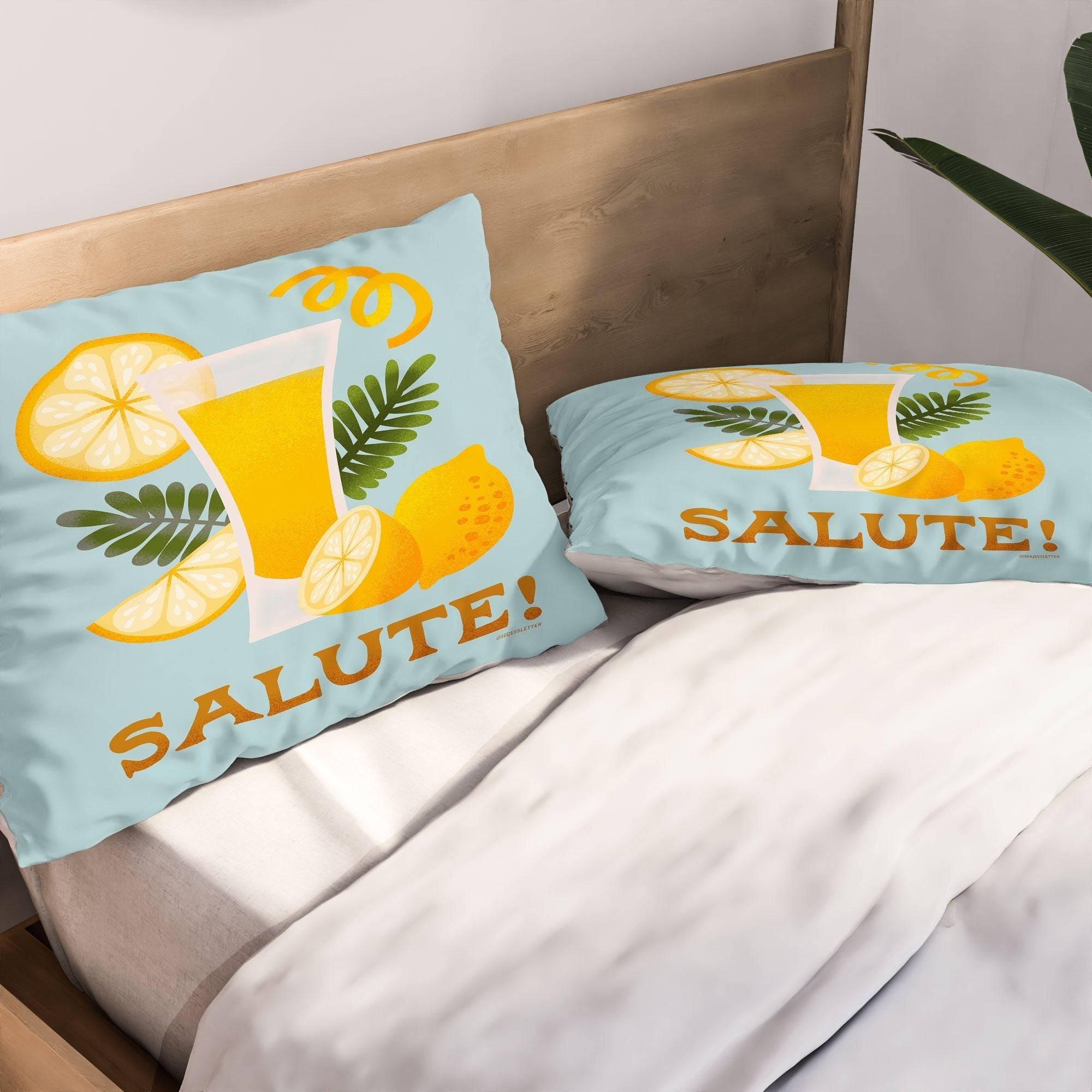 Jessica Molina Limoncello Cocktail Pillow Shams