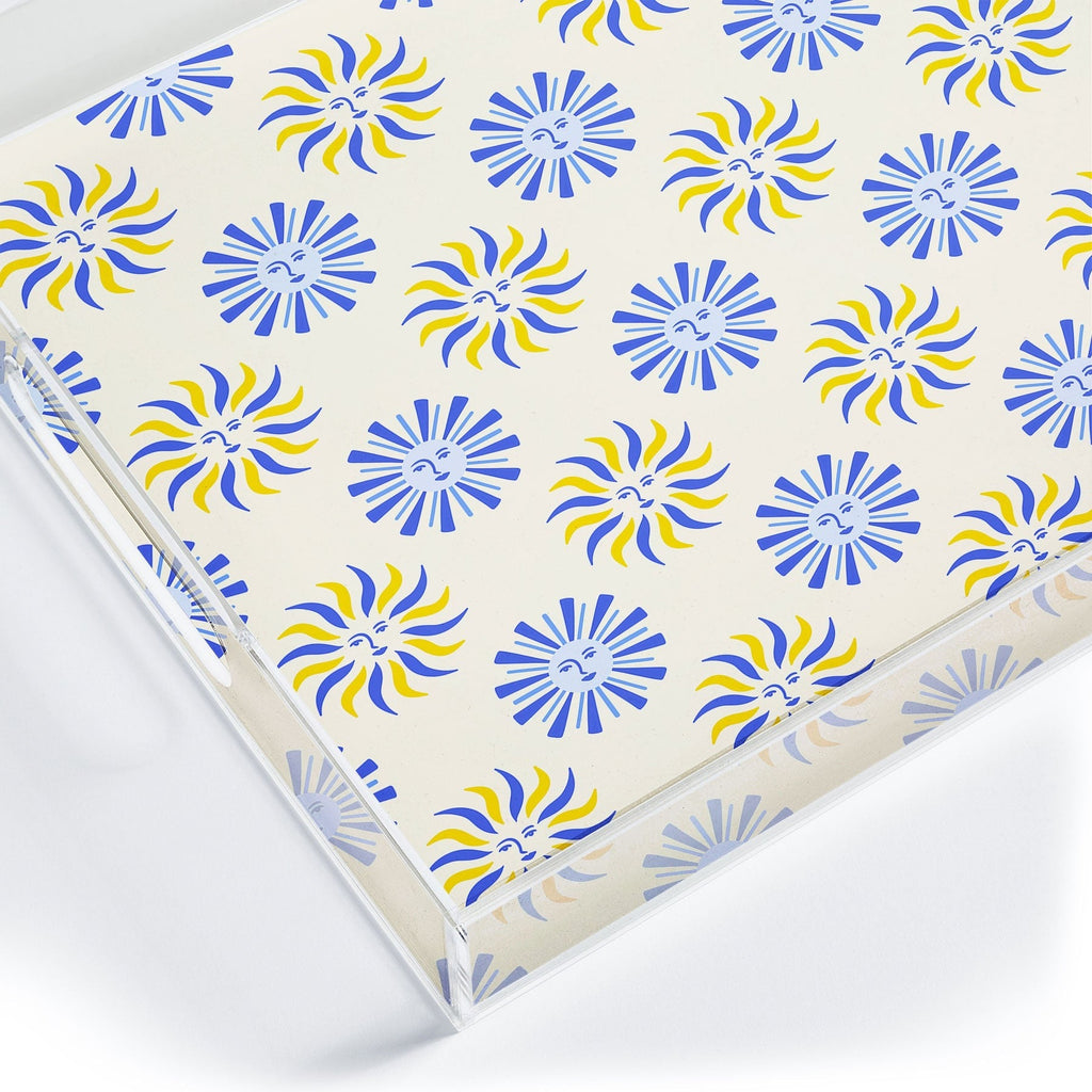 Design by Spark Dolce Vita Radial Sun Flames Acrylic Tray