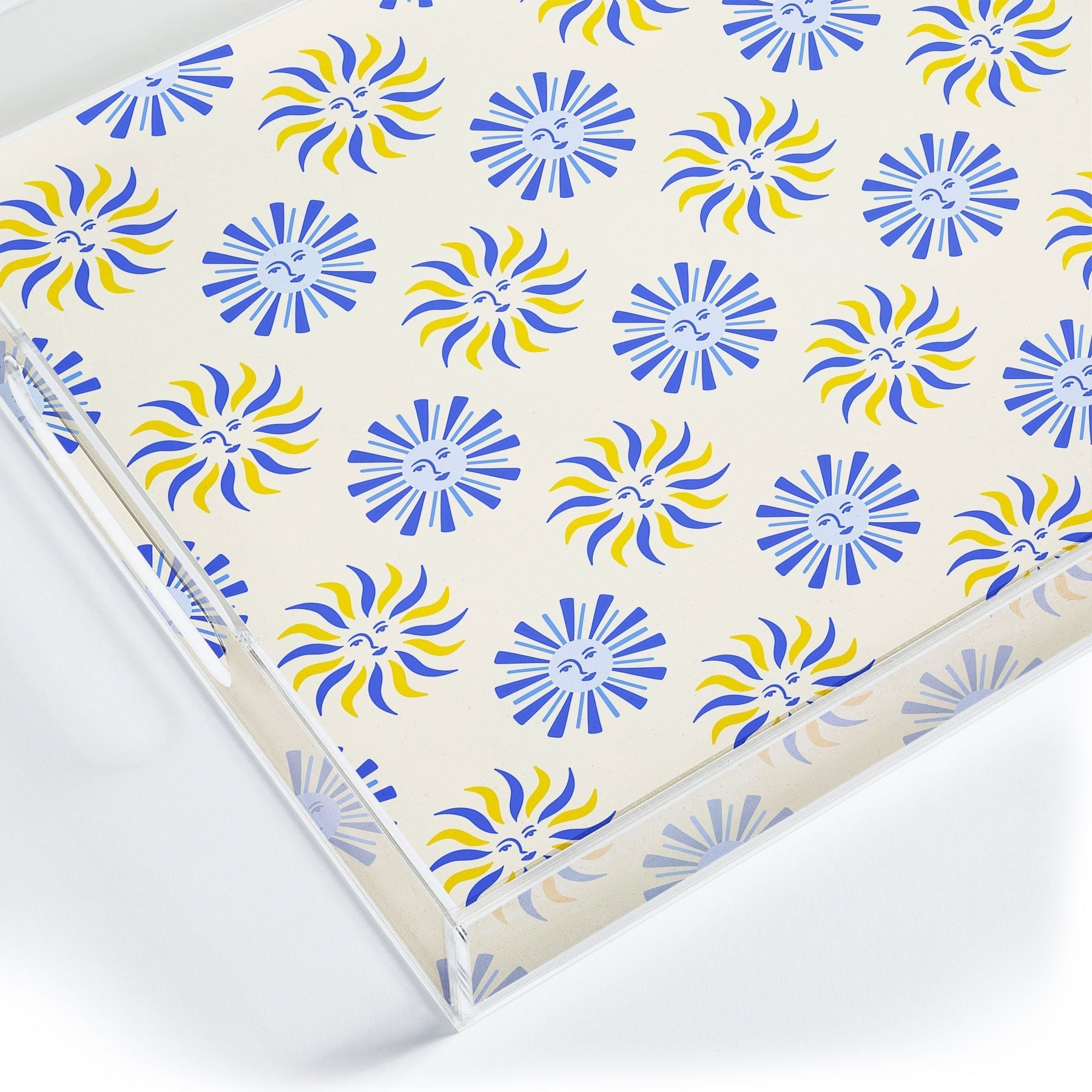 Design by Spark Dolce Vita Radial Sun Flames Acrylic Tray