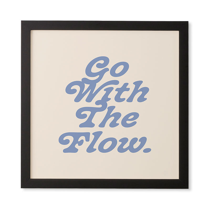poiseparadise Go with the flow II Framed Wall Art