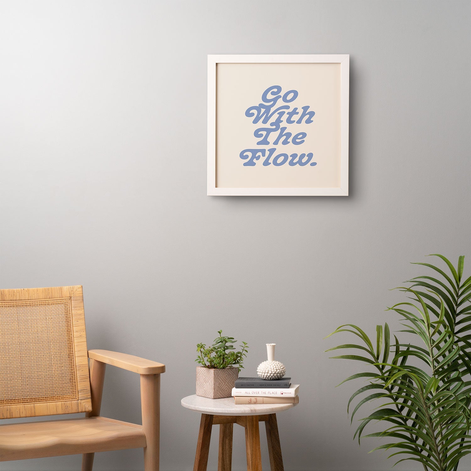 poiseparadise Go with the flow II Framed Wall Art