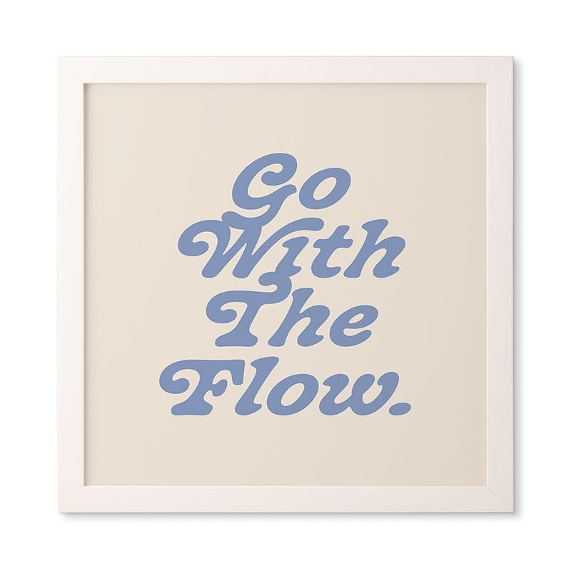 poiseparadise Go with the flow II Framed Wall Art