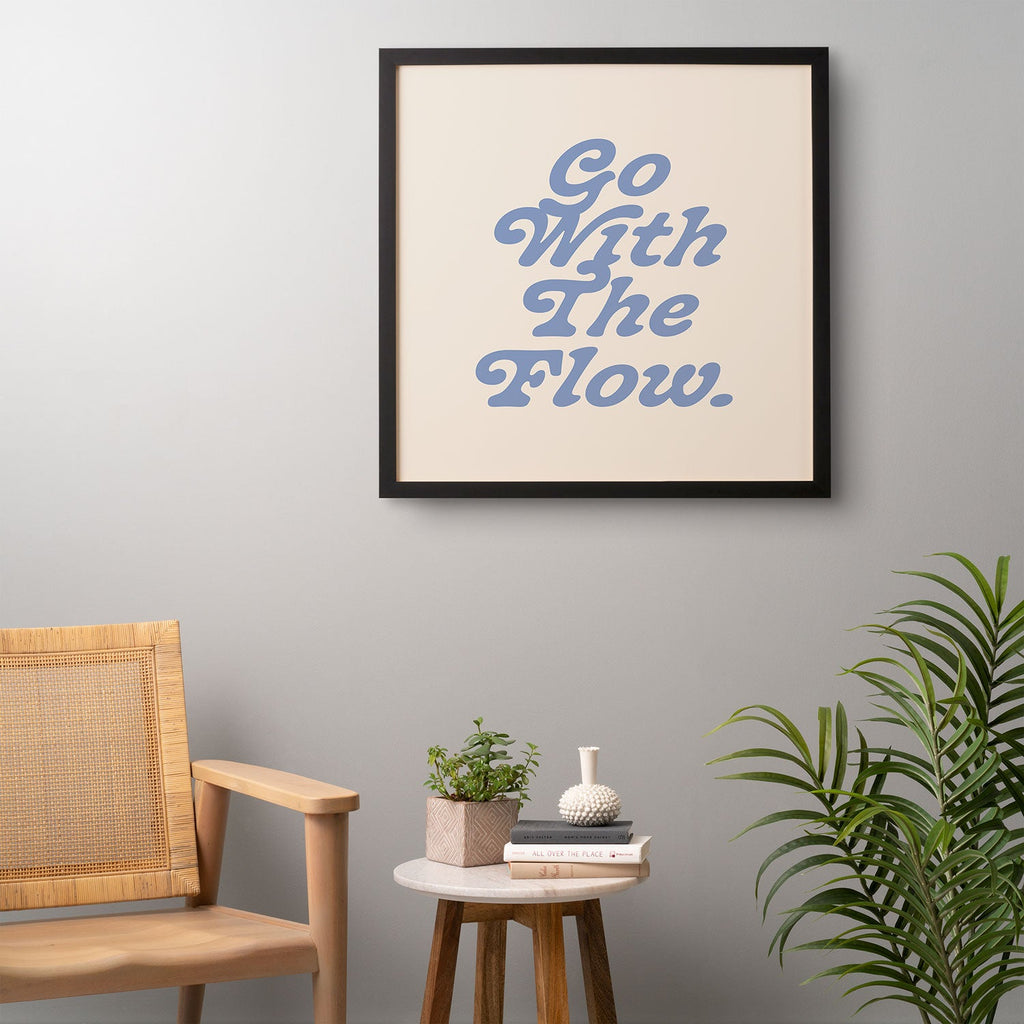 poiseparadise Go with the flow II Framed Wall Art
