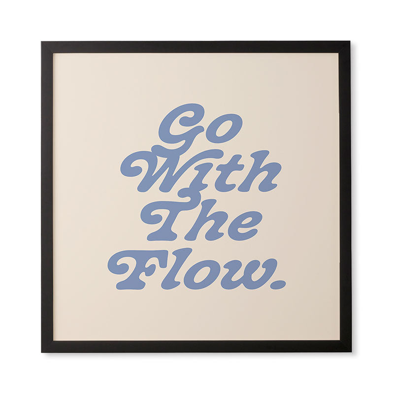 poiseparadise Go with the flow II Framed Wall Art