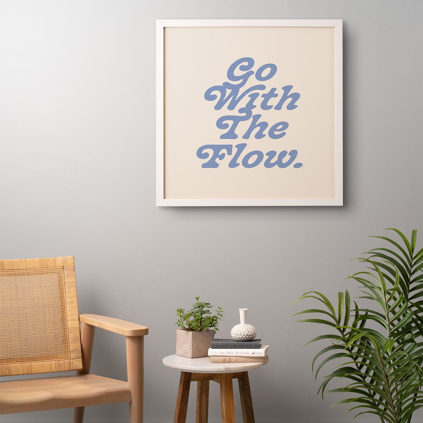 poiseparadise Go with the flow II Framed Wall Art