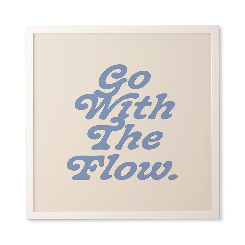 poiseparadise Go with the flow II Framed Wall Art