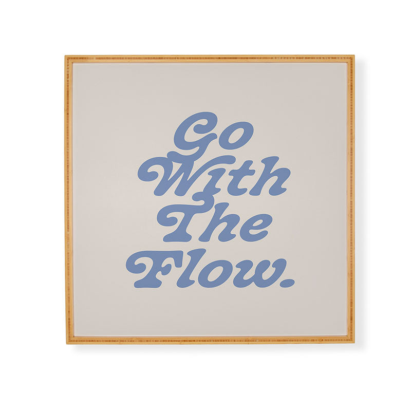 poiseparadise Go with the flow II Framed Wall Art