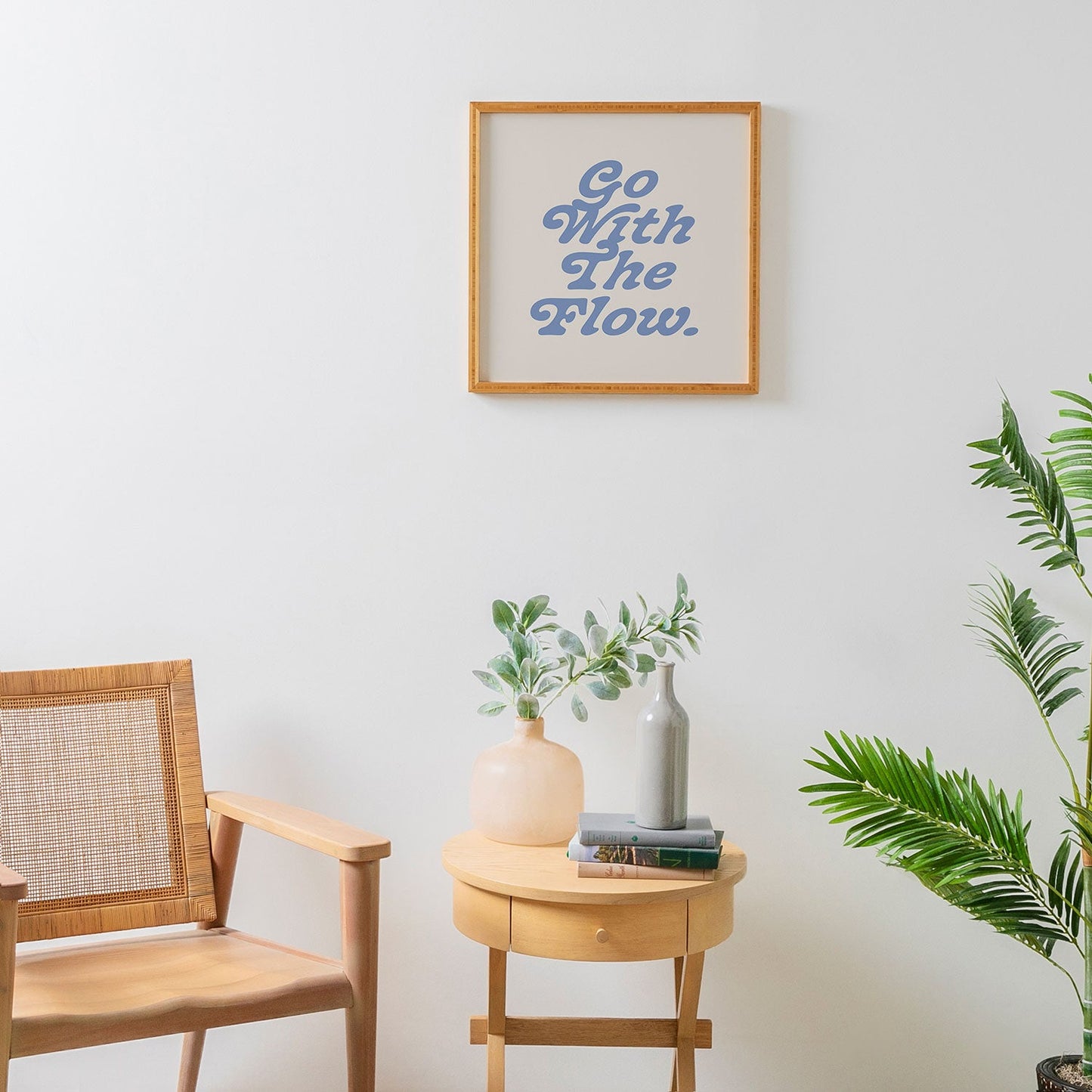 poiseparadise Go with the flow II Framed Wall Art