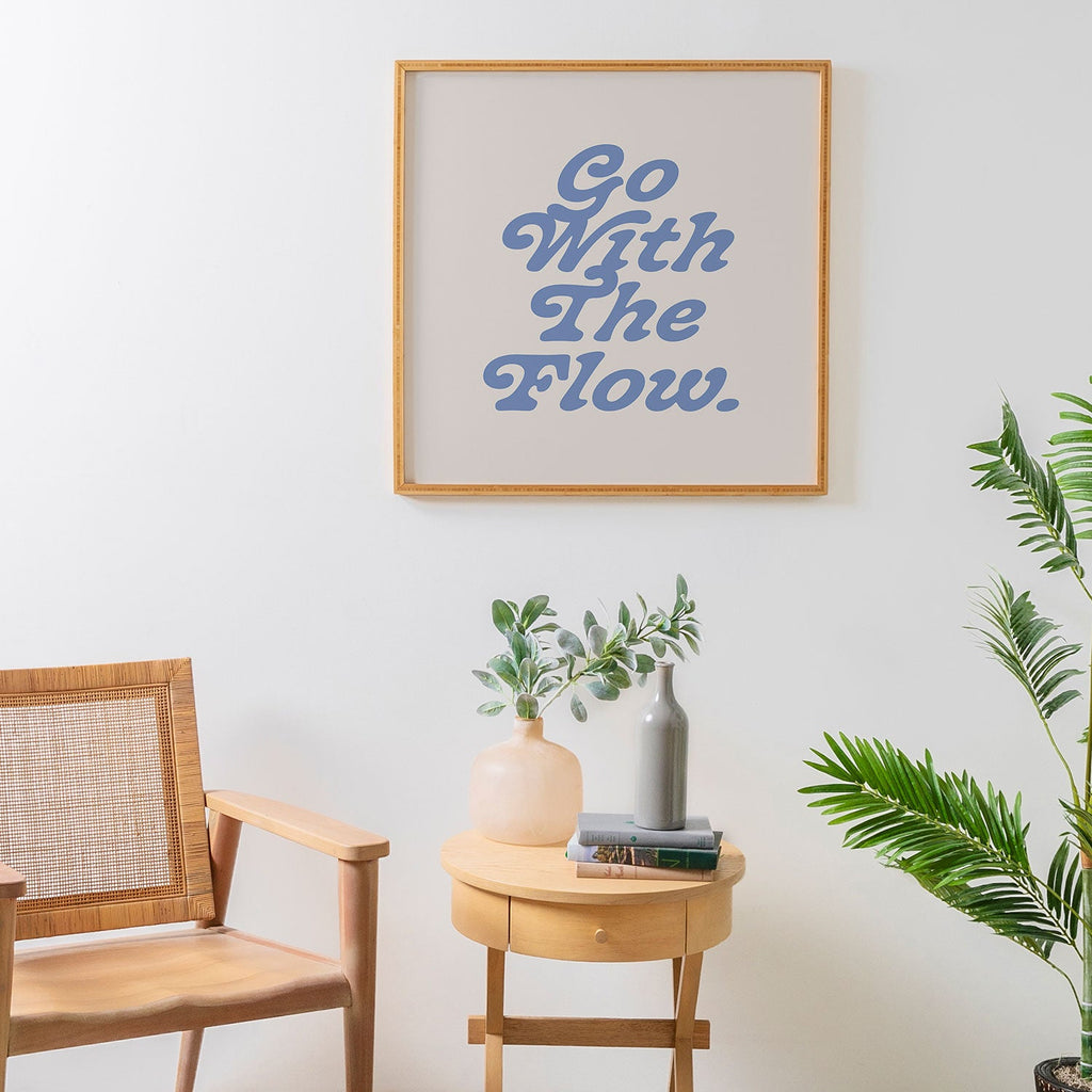 poiseparadise Go with the flow II Framed Wall Art