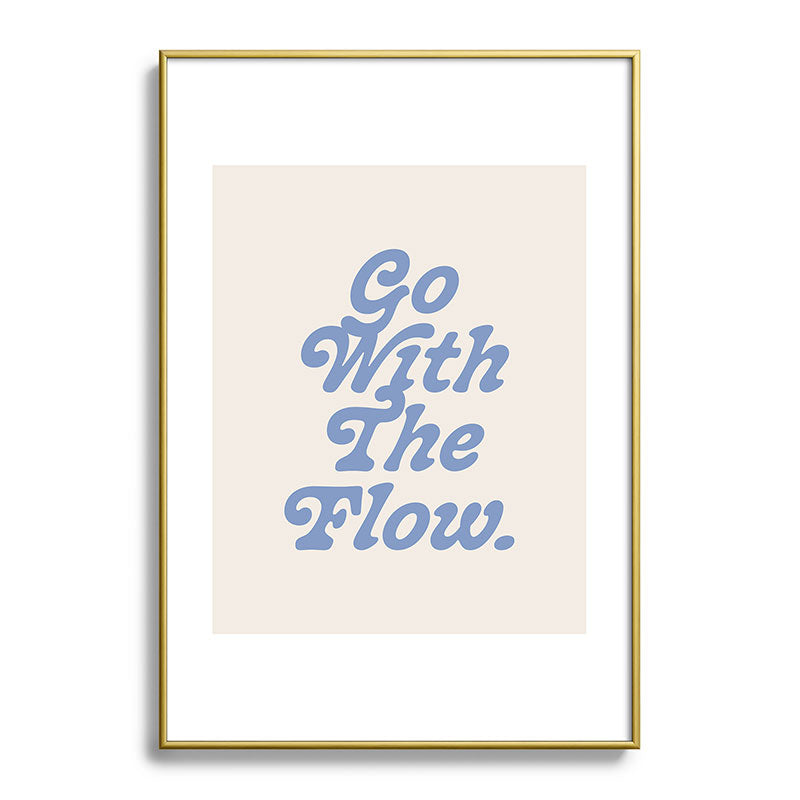 poiseparadise Go with the flow II Metal Framed Art Print