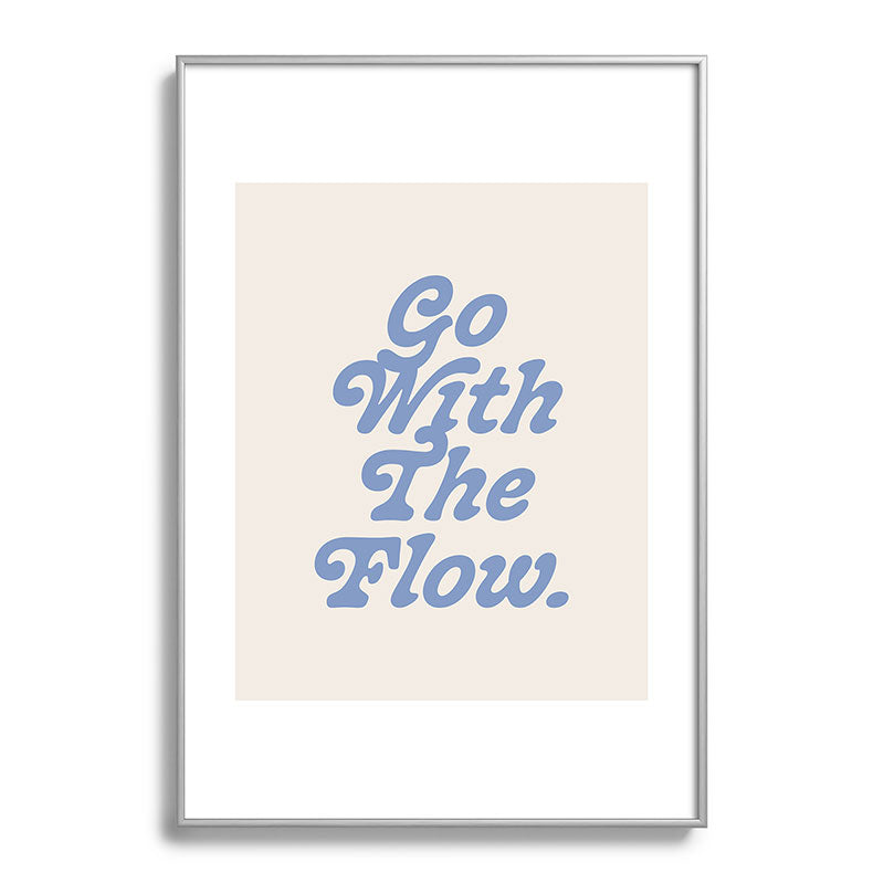 poiseparadise Go with the flow II Metal Framed Art Print