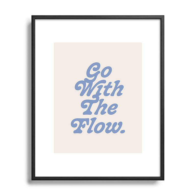 poiseparadise Go with the flow II Metal Framed Art Print