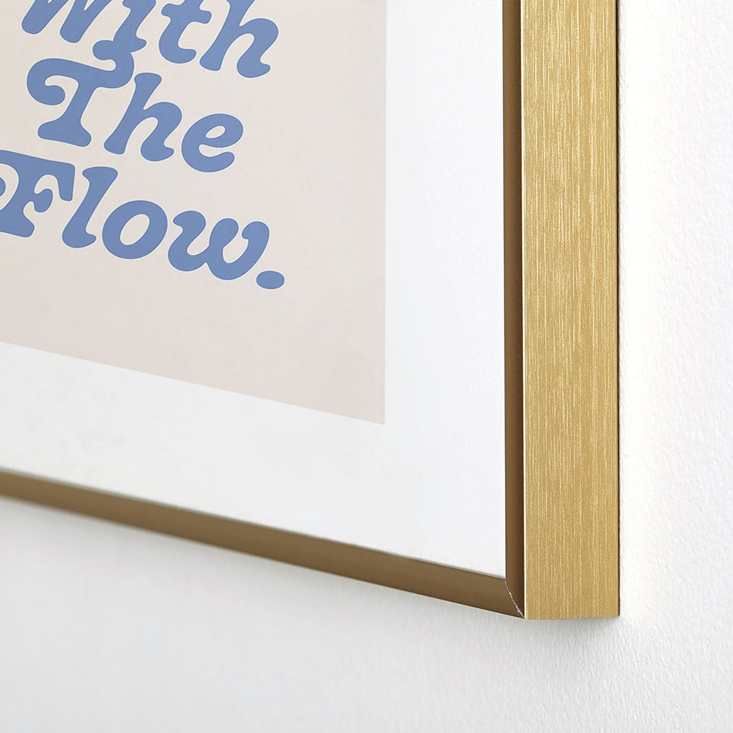 poiseparadise Go with the flow II Metal Framed Art Print