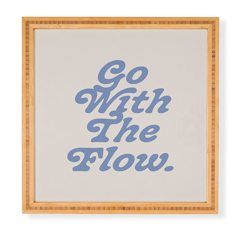 poiseparadise Go with the flow II Framed Wall Art