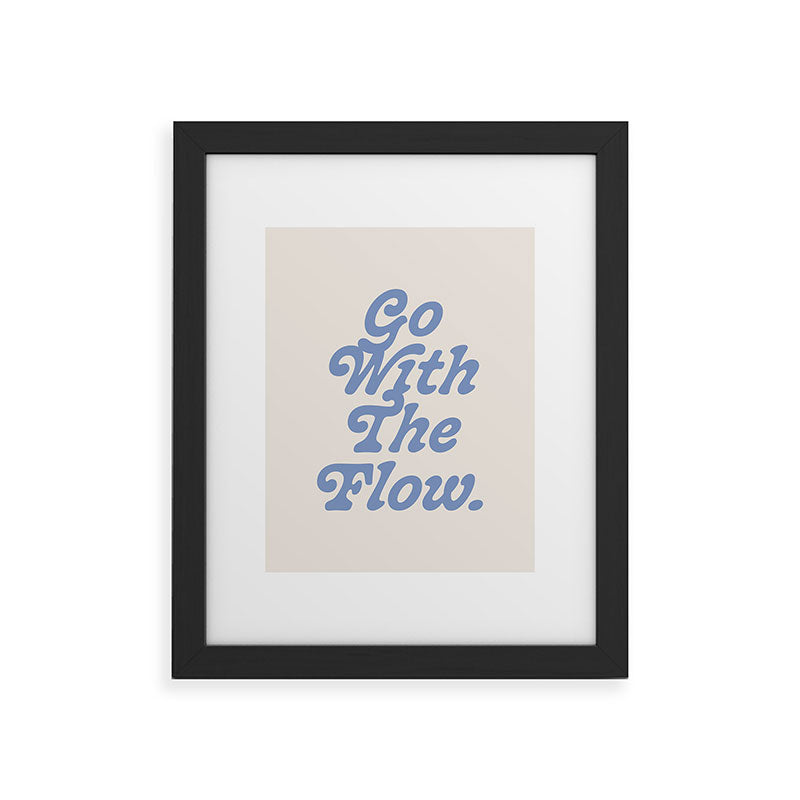 poiseparadise Go with the flow II Framed Art Print