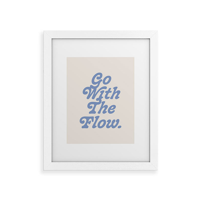 poiseparadise Go with the flow II Framed Art Print