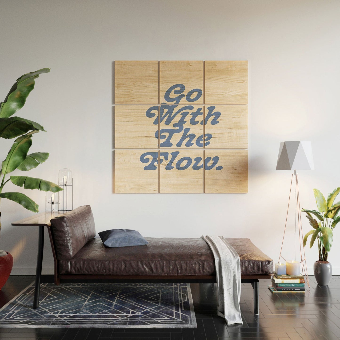 poiseparadise Go with the flow II Wood Wall Mural