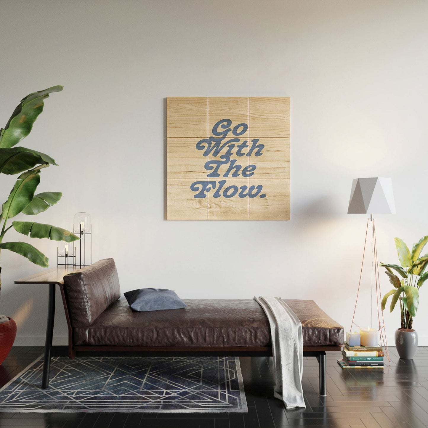 poiseparadise Go with the flow II Wood Wall Mural