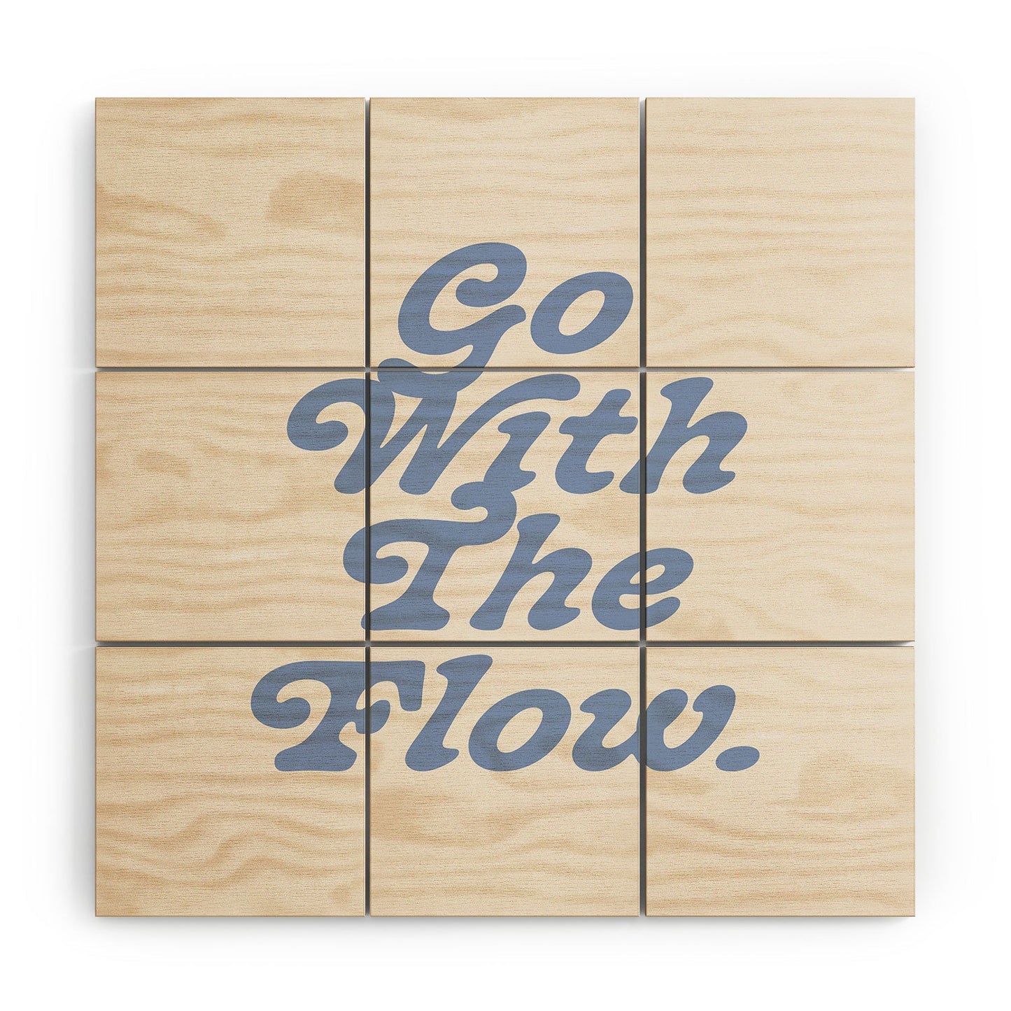 poiseparadise Go with the flow II Wood Wall Mural