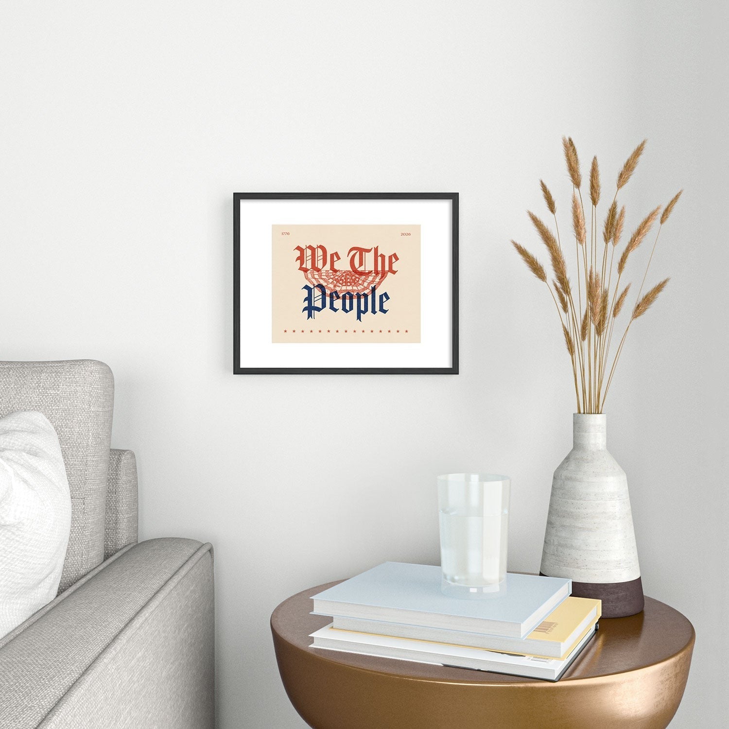 DENY Designs We The People ii Metal Framed Art Print