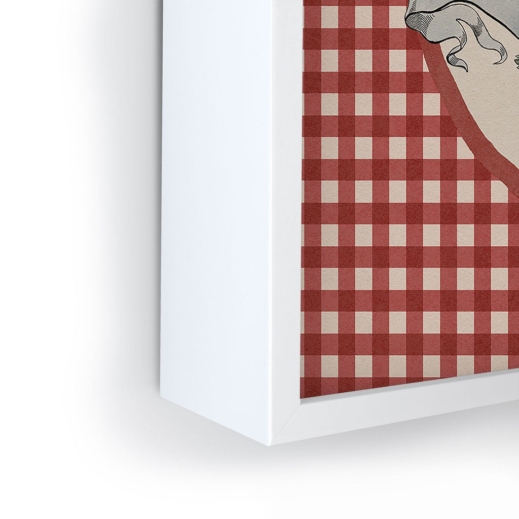 DENY Designs Gingham Eagle Framed Mini Art Print