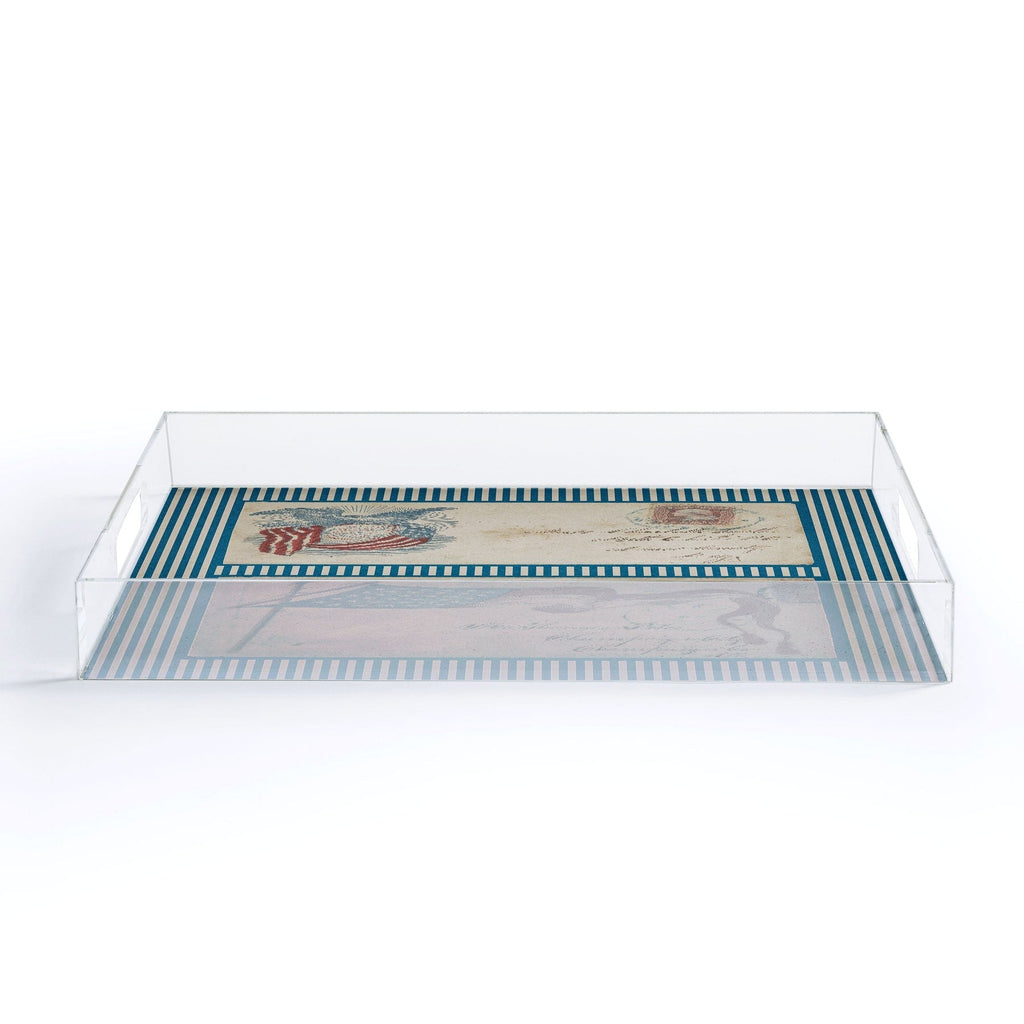 DENY Designs Civil War Envelopes Acrylic Tray