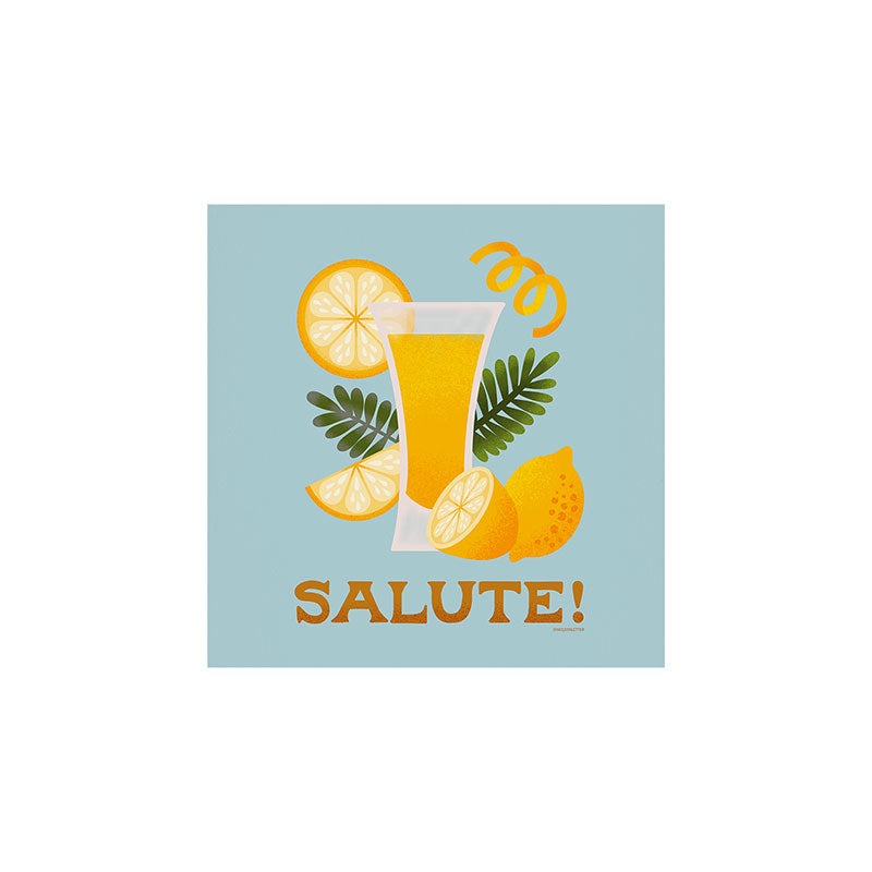 Jessica Molina Limoncello Cocktail Art Print