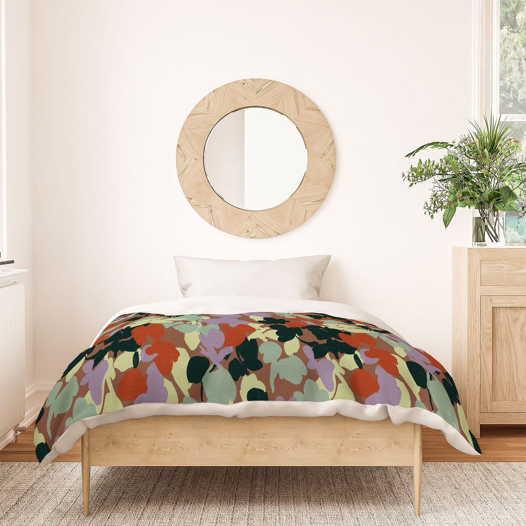Marta Barragan Camarasa Retro Bloom Medley Duvet Cover