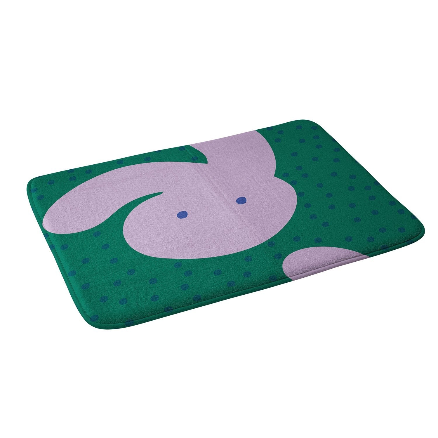 Camilla Foss Pebbles and Rabbit Memory Foam Bath Mat