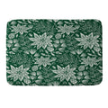 Pimlada Phuapradit Christmas Poinsettia Memory Foam Bath Mat