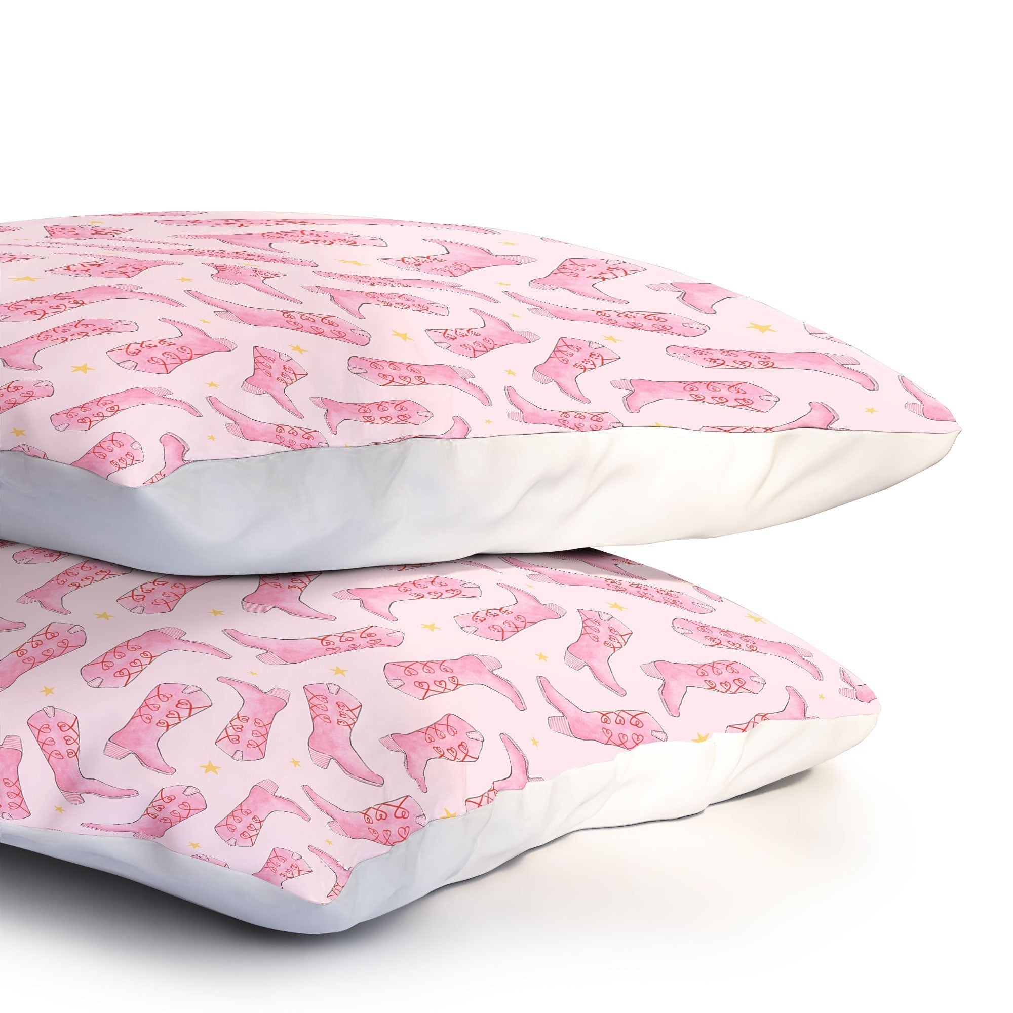 Love_Ryming Stars and Boots Pillow Shams