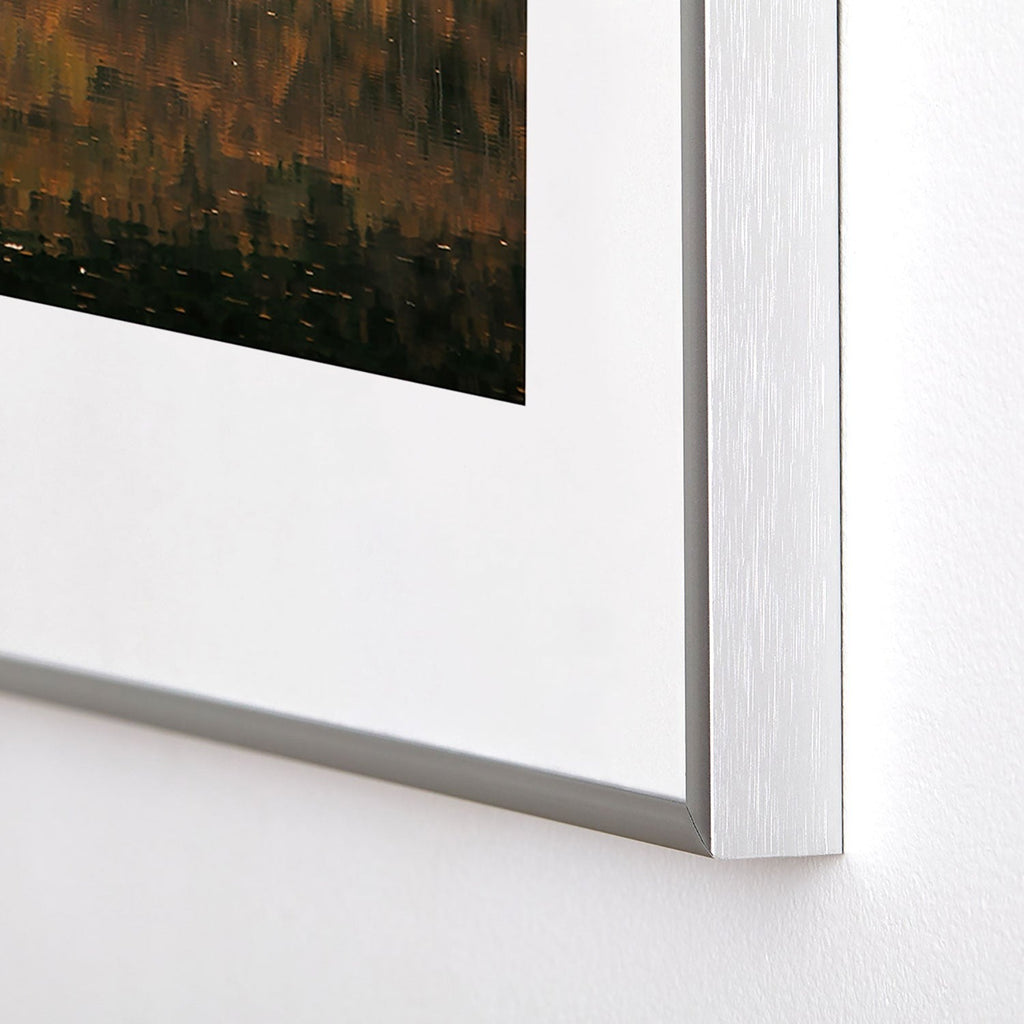 Hannah Kemp Fall Lake Metal Framed Art Print