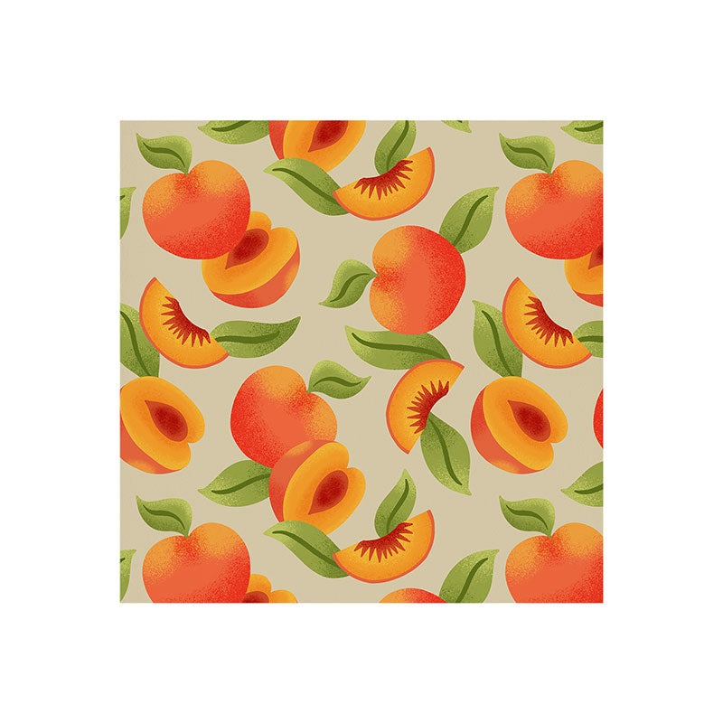 Jessica Molina Peach Pattern Art Print