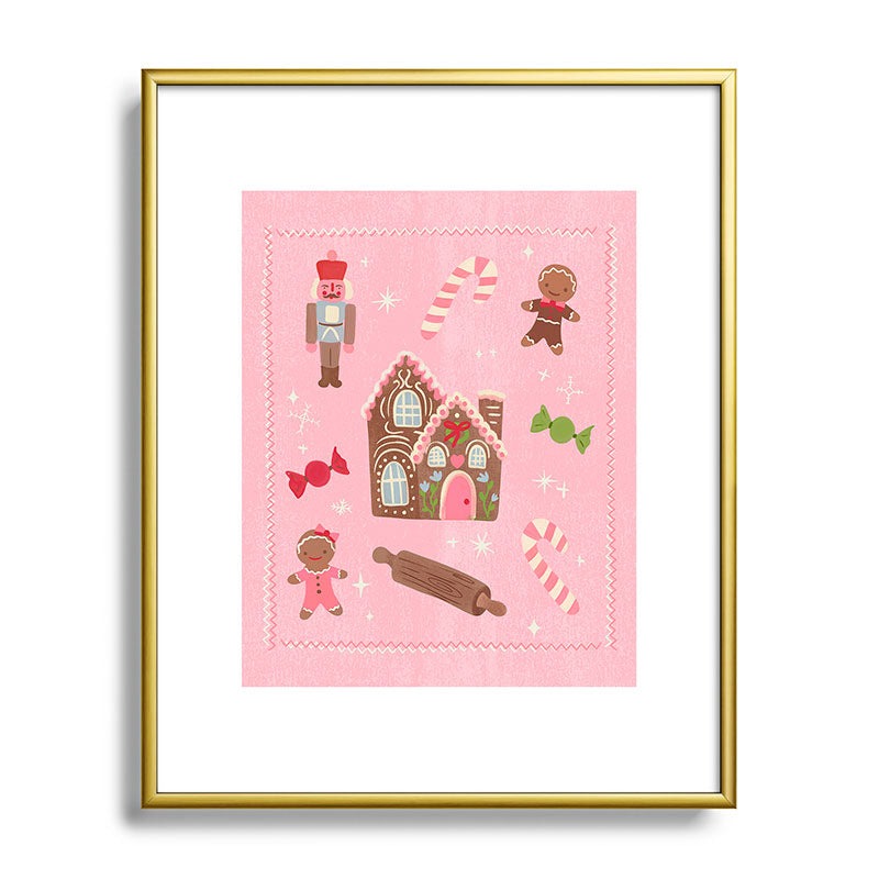 carriecantwell Sweet Christmas Holidays Metal Framed Art Print