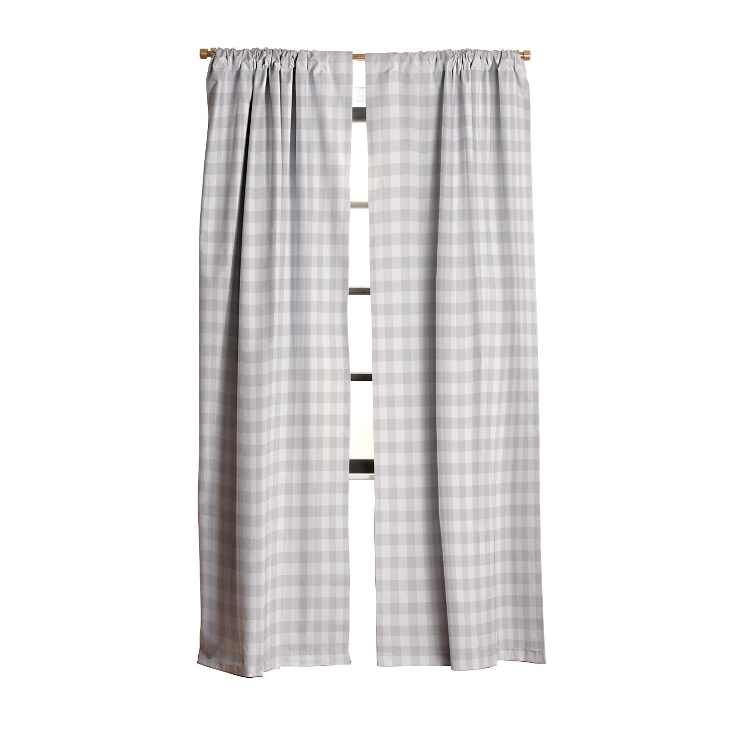 Colour Poems Gingham Plaid Pattern Cloud White Blackout Non Repeat