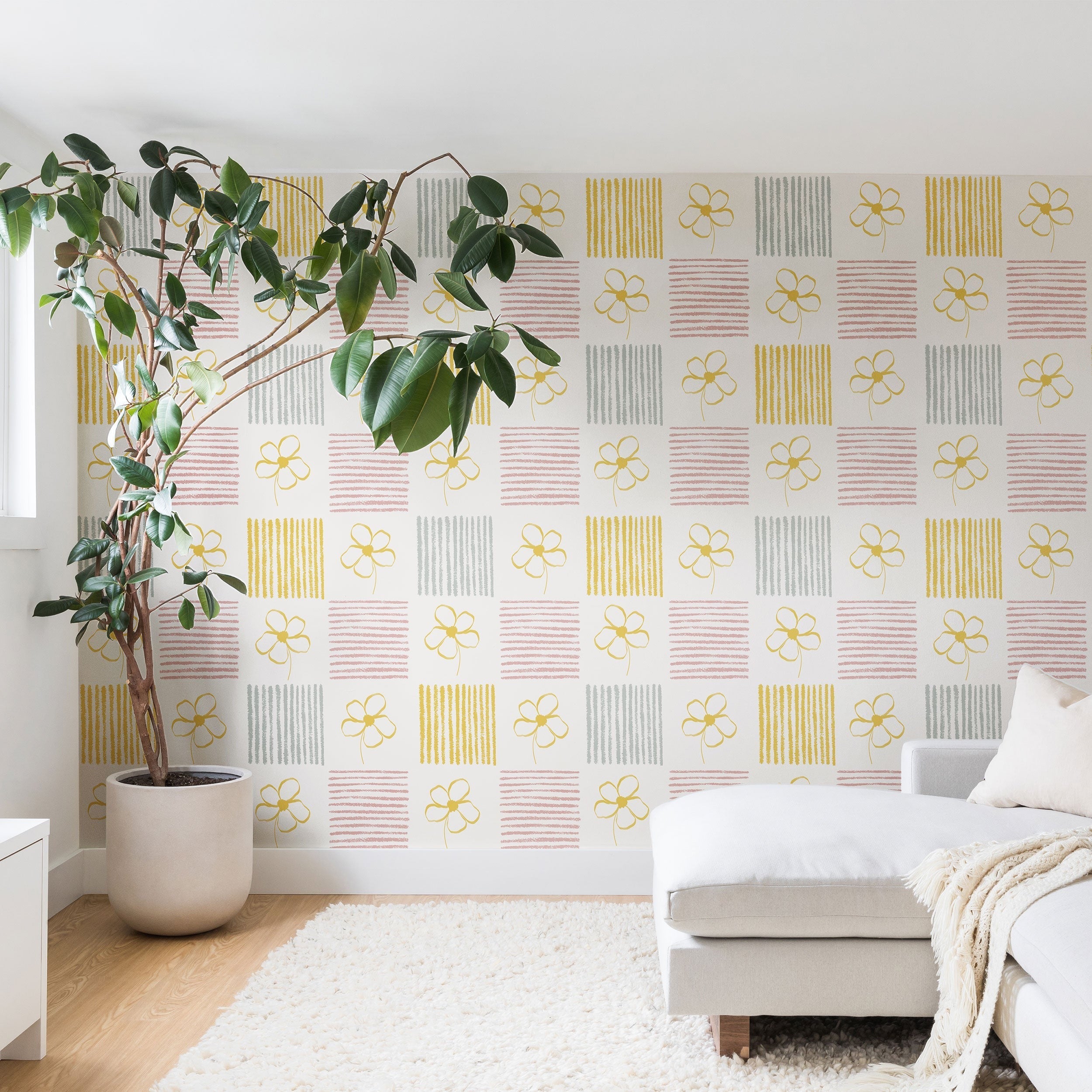 Menina Lisboa Spring Grandmillennial Wall Mural