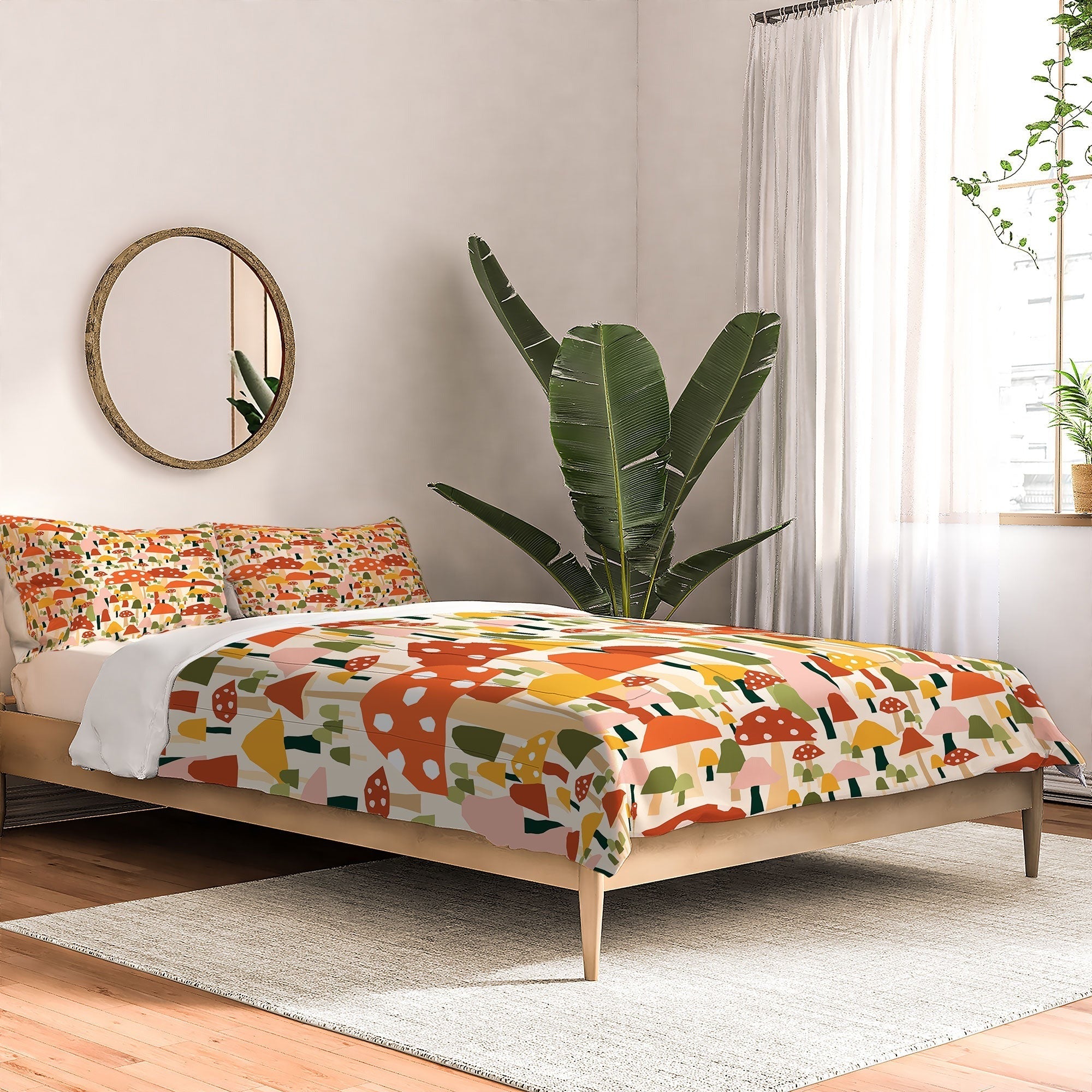 Valeria Frustaci autumnal mushrooms Comforter